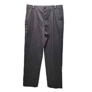 NWT Croft & Barrow Gray Easy Care Khaki Dress Slacks Pants Trousers Men's 34x34